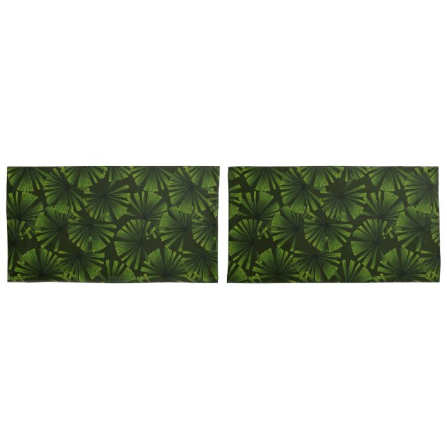 Housse D'oreillers Feuilles Palm (devant-Set)