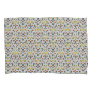 Housse D'oreillers Feuillet plat Folk Garden Dreams