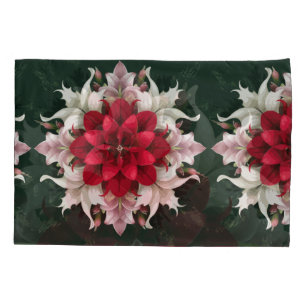 Housse D'oreillers Fleur Armeria rouge et compagnons délicats