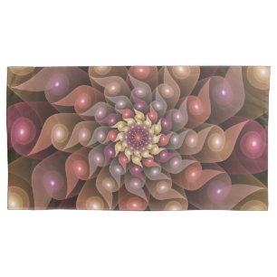 Housse D'oreillers Fleur brillante surréaliste Art Abstrait fractal m