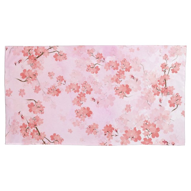 Housse D'oreillers Fleur cerise (devant)