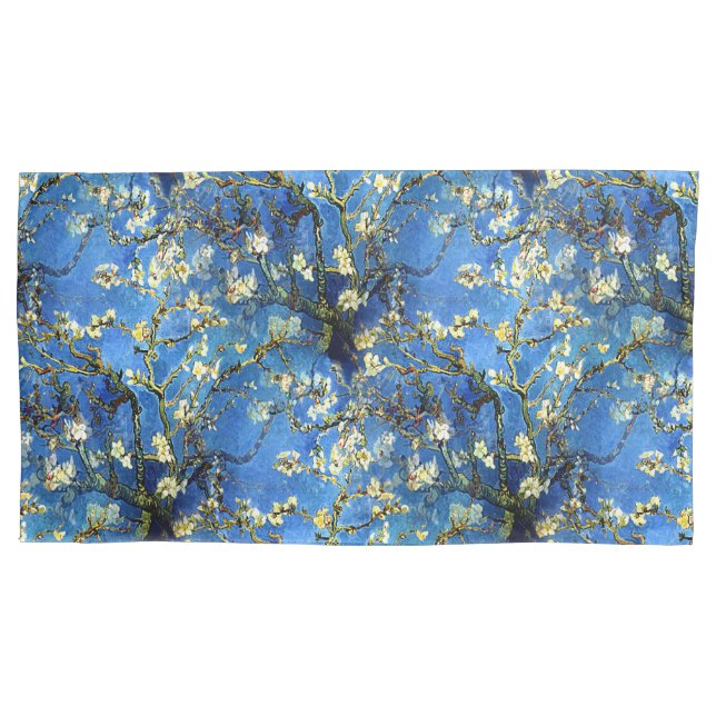 Housse D'oreillers Fleurs 1890 d'amande de Vincent van Gogh (devant)