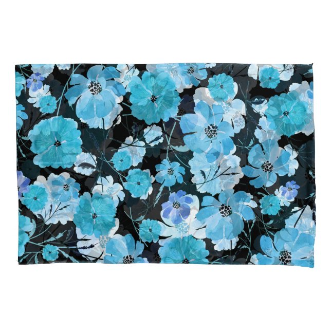 Housse D'oreillers Fleurs aquarelles : Une Tapisserie délicate (devant)