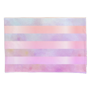 Housse D'oreillers Fleurs arc-en-ciel Abstraites en aquarelle