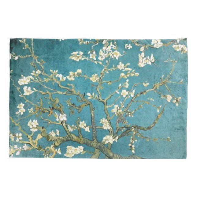 Housse D'oreillers Fleurs d'amandes - Vincent Van Gogh restauré (Dos)