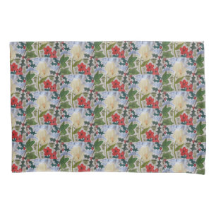 Housse D'oreillers Fleurs d'hiver & Holly