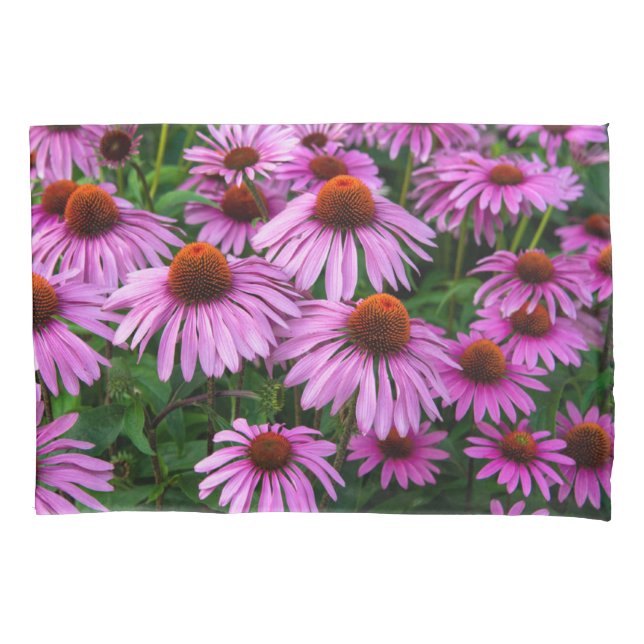 Housse D'oreillers Fleurs | Jardin aux fleurs roses (devant)