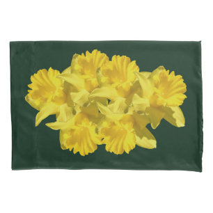 Housse D'oreillers Fleurs jonquilles jaunes