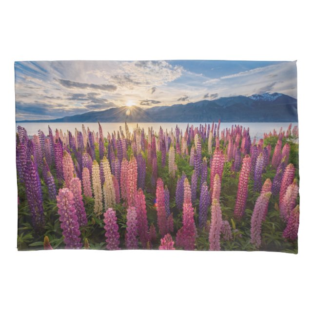 Housse D'oreillers Fleurs | Lupines Nouvelle-Zélande (devant)