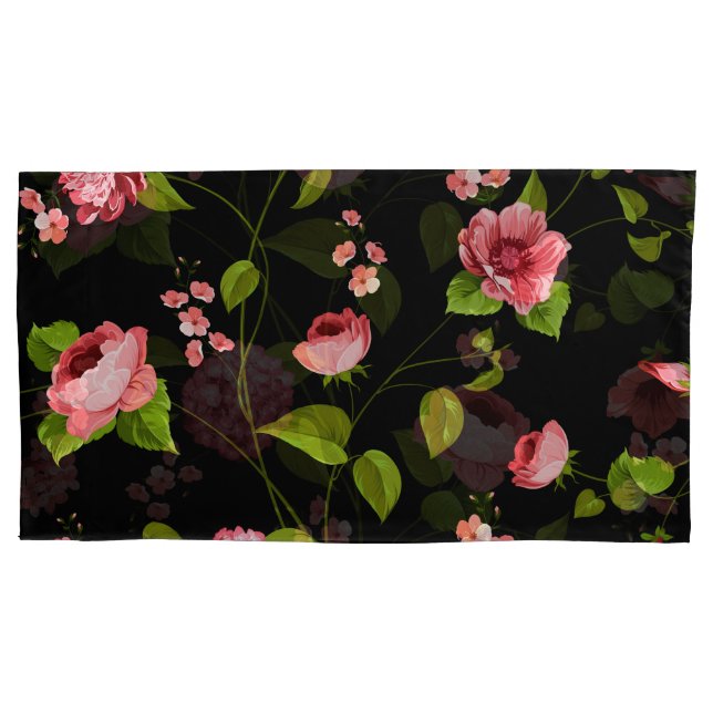 Housse D'oreillers Fleurs Motif 18 (devant)