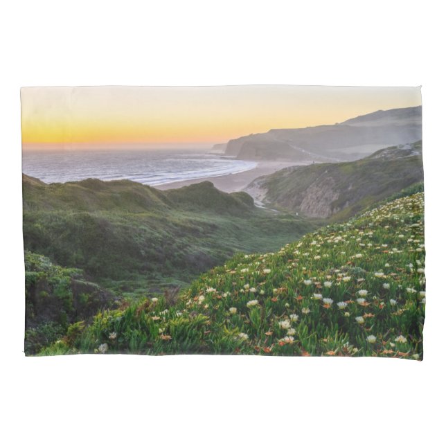 Housse D'oreillers Fleurs | Père Noël Cruz Californie (devant)