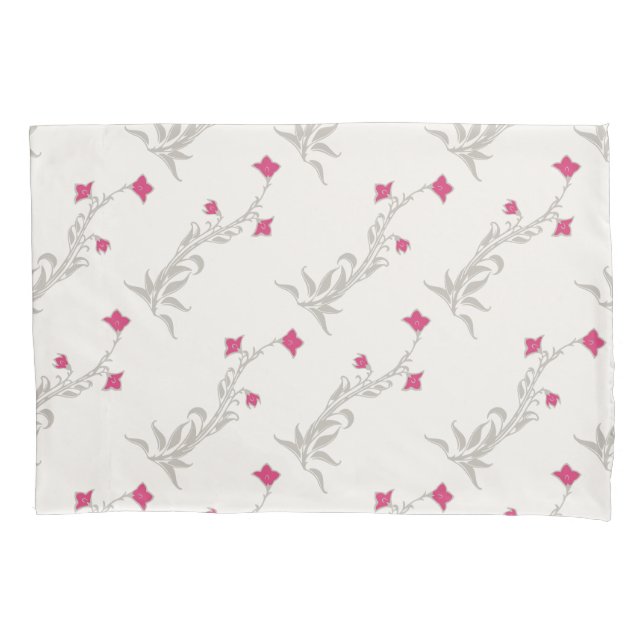 Housse D'oreillers Fleurs roses fortes (devant)