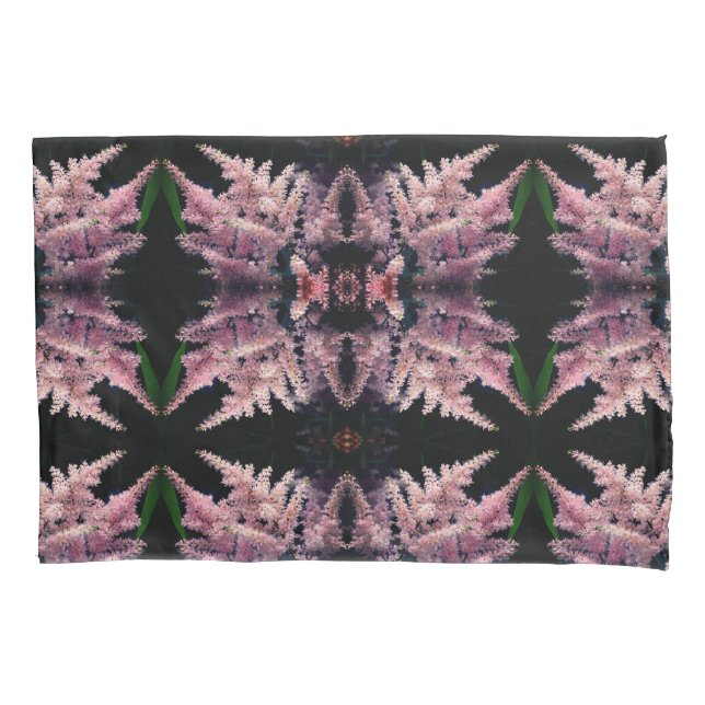 Housse D'oreillers Fleurs roses vives Gros plan Motif Abstrait (devant)