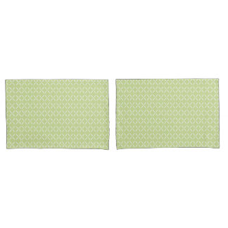 Housse D'oreillers Fleurs vertes et blanches Chic Moderne Tendance