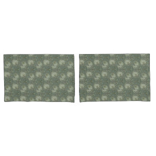 Housse D'oreillers Fleurs vintages Floral William Morris Pimpernel