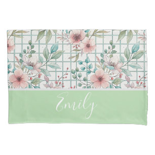 Housse D'oreillers Floral personnalisé