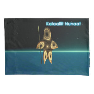 Housse D'oreillers Fractal Inuit Hunter