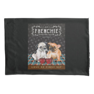 Housse D'oreillers French Bulldog Coffee Club