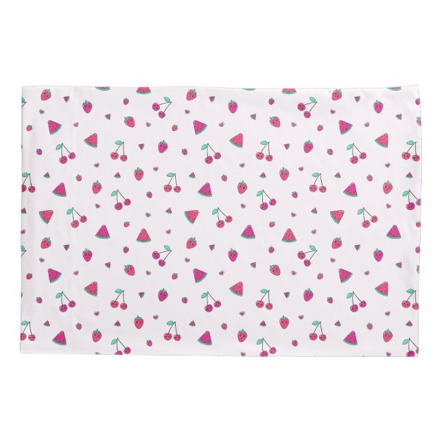 Housse D'oreillers Fruits doux Kawaii (Dos)