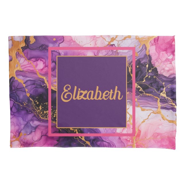 Housse D'oreillers Fusion d'encre vive (devant-gauche)