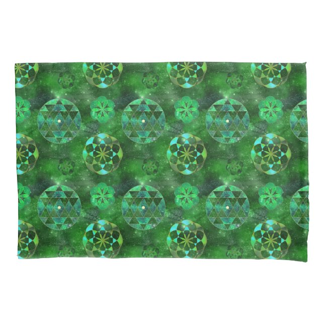 Housse D'oreillers Galaxie celtique Mandalas Boho Chic Géométrie Sacr (devant)