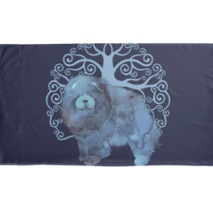 Housse D'oreillers GÈNES FADÉS Chow Tree of Life COUSSINS COQUES