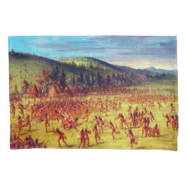 Housse D'oreillers George Catlin Ball-play du Bal de Choctaw Up