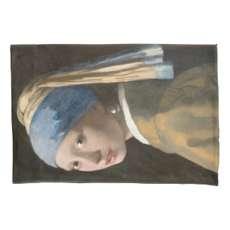 Housse D'oreillers Girl with a Pearl Earring-Johannes Vermeer Art