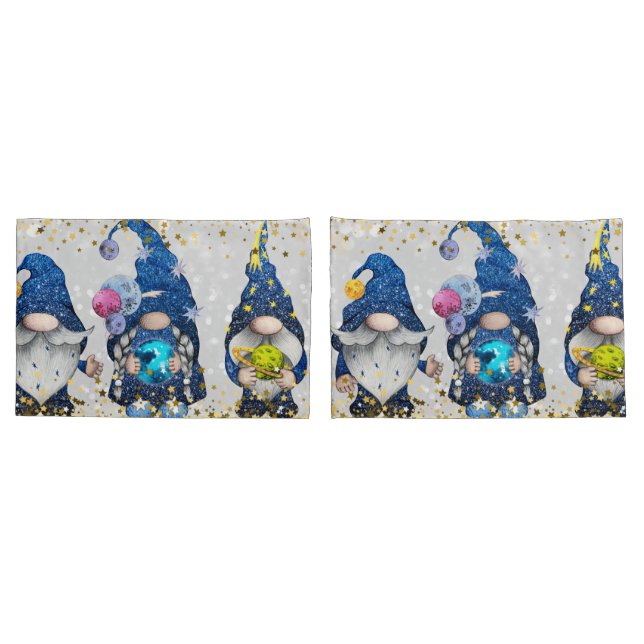 Housse D'oreillers Gnomes d'astronomie cosmique (Dos-Set)