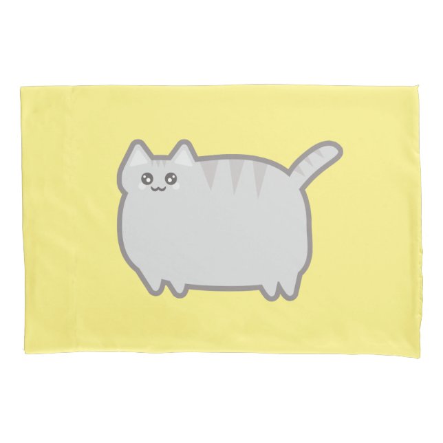Housse D'oreillers Graisse de Kawaii (devant)
