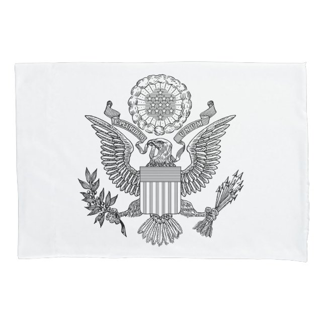 Housse D'oreillers Grand Sceau des États-Unis d'Amérique (États-Unis) (devant-gauche)