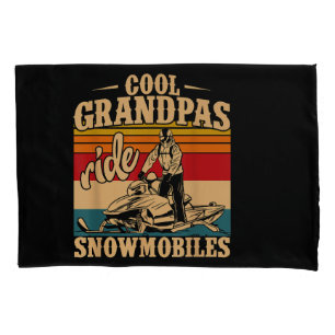 Housse D'oreillers Grandpas cool randonnée Motoneige Motoneige Motone