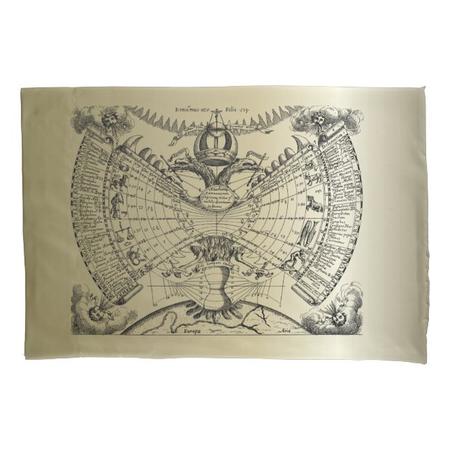 Housse D'oreillers Graphique d'astrologie zodiaque (devant)