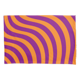 Housse D'oreillers Gras Orange Purple Zebra Stria Printemps été