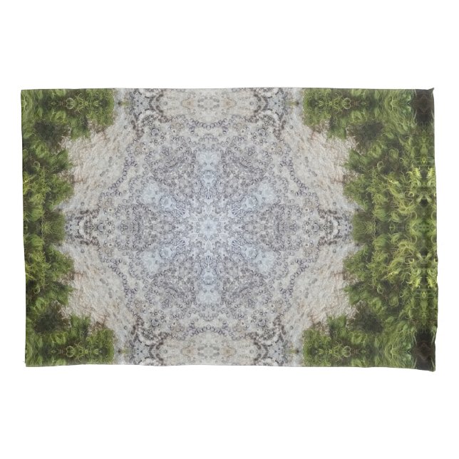 Housse D'oreillers Green Moss & Earth Nature Art (devant-gauche)