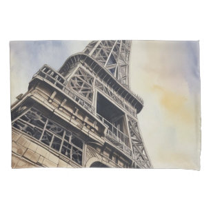 Housse D'oreillers Gros plan Tour Eiffel Paris Love City Travel
