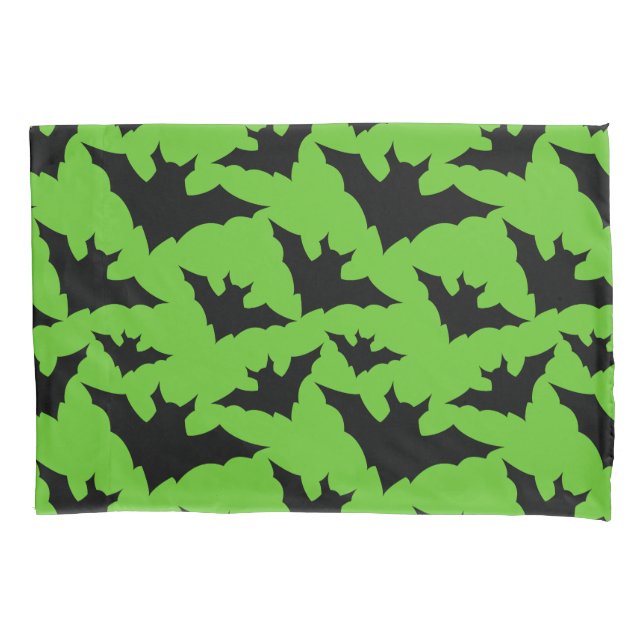 Housse D'oreillers Halloween chauves-chauves-souris cool éffrayant mo (devant)