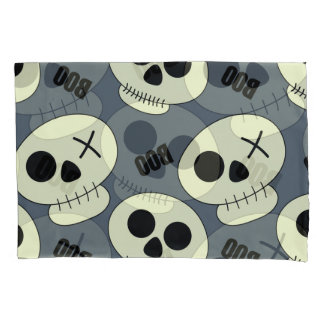 Housse D'oreillers Halloween Crâne, Boo Design Enfant.