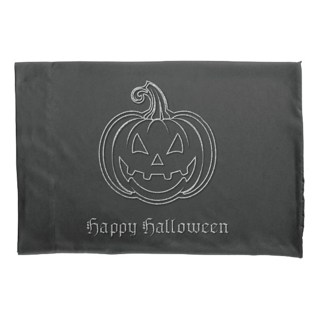Housse D'oreillers Halloween de la lanterne Jack O' (devant)