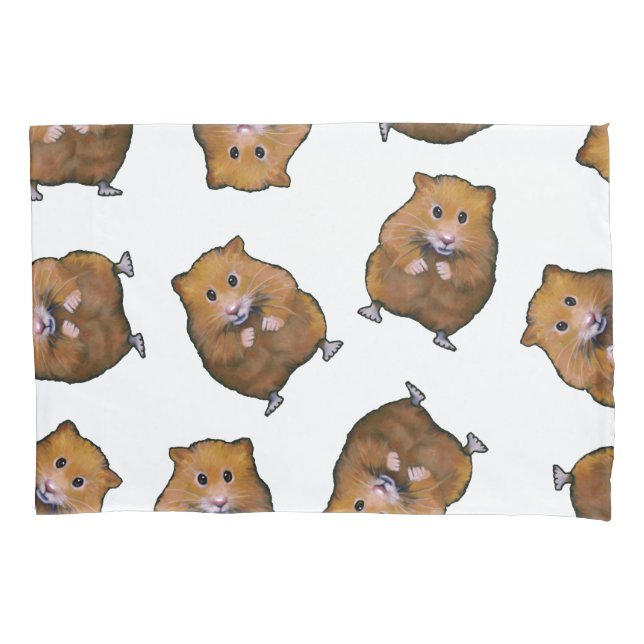 Housse D'oreillers Hamsters mignons, motif aléatoire, tiré par la (devant)