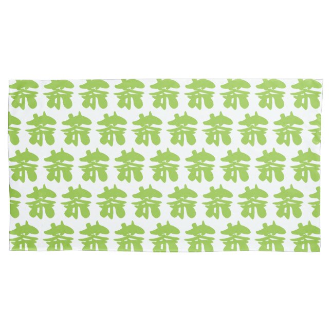 Housse D'oreillers Hanzi / Kanji Langue Caractère Thé chinois (devant-gauche)