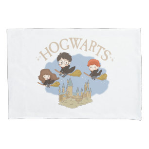 Housse D'oreillers HARRY POTTER™, Hermione & Ron Fly Over HOGWARTS™