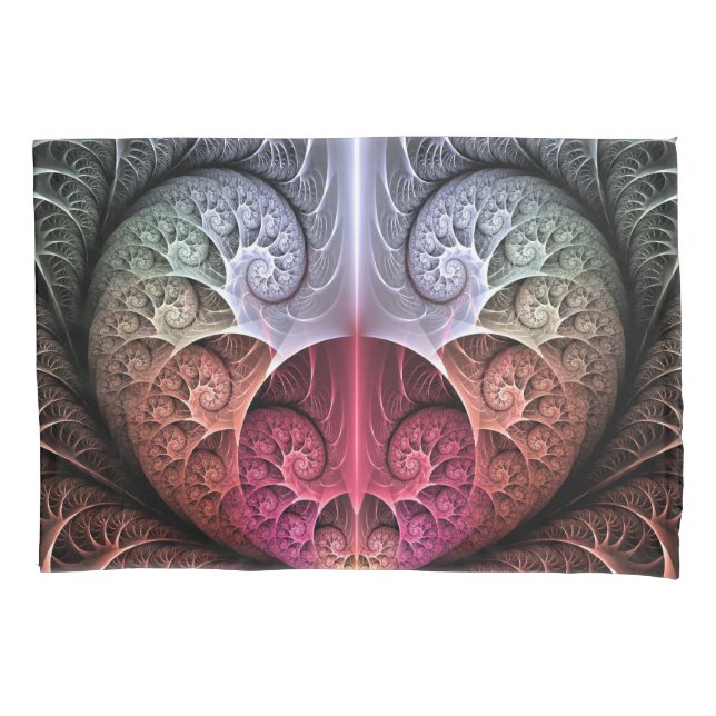 Housse D'oreillers Heartbeat, Abstrait surreal Imaginaire Fractal Art (devant)