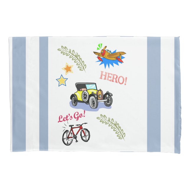 Housse D'oreillers Héros Coque coussin voiture à vélo avion (devant)
