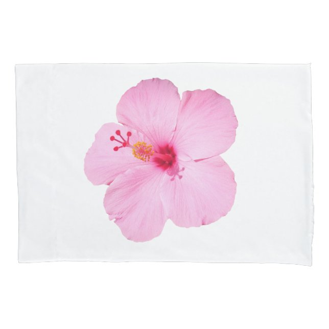Housse D'oreillers Hibiscus rose Fleur tropicale (devant)