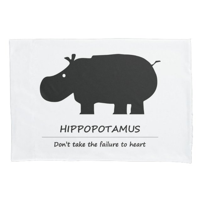 Housse D'oreillers Hippopotamus (カバ) (devant)