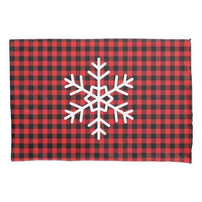 Housse D'oreillers Holiday Buffalo Plaid Pillowcase (devant)