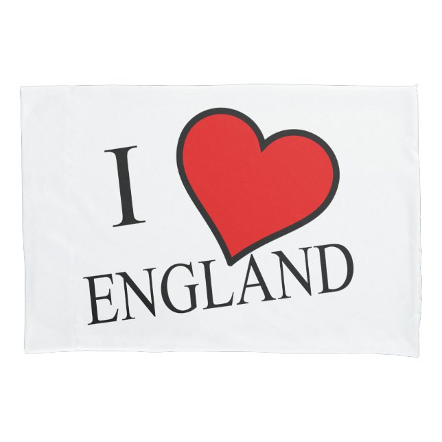 Housse D'oreillers I Heart England bk pcnt (devant)