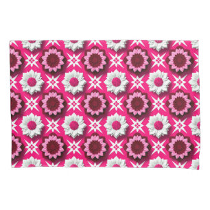Housse D'oreillers 🌸 Idée Cadeau Décoration Florale Lotus Rose 🌸