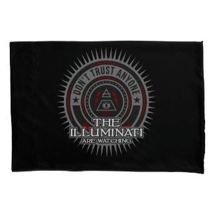 Housse D'oreillers Illuminati observent ne font pas confiance à
